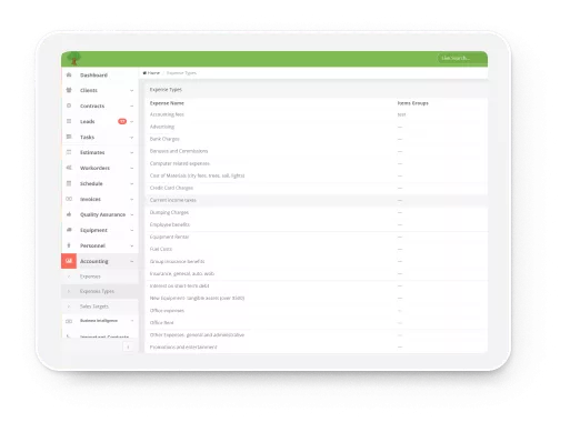 Arborist Accounting Software