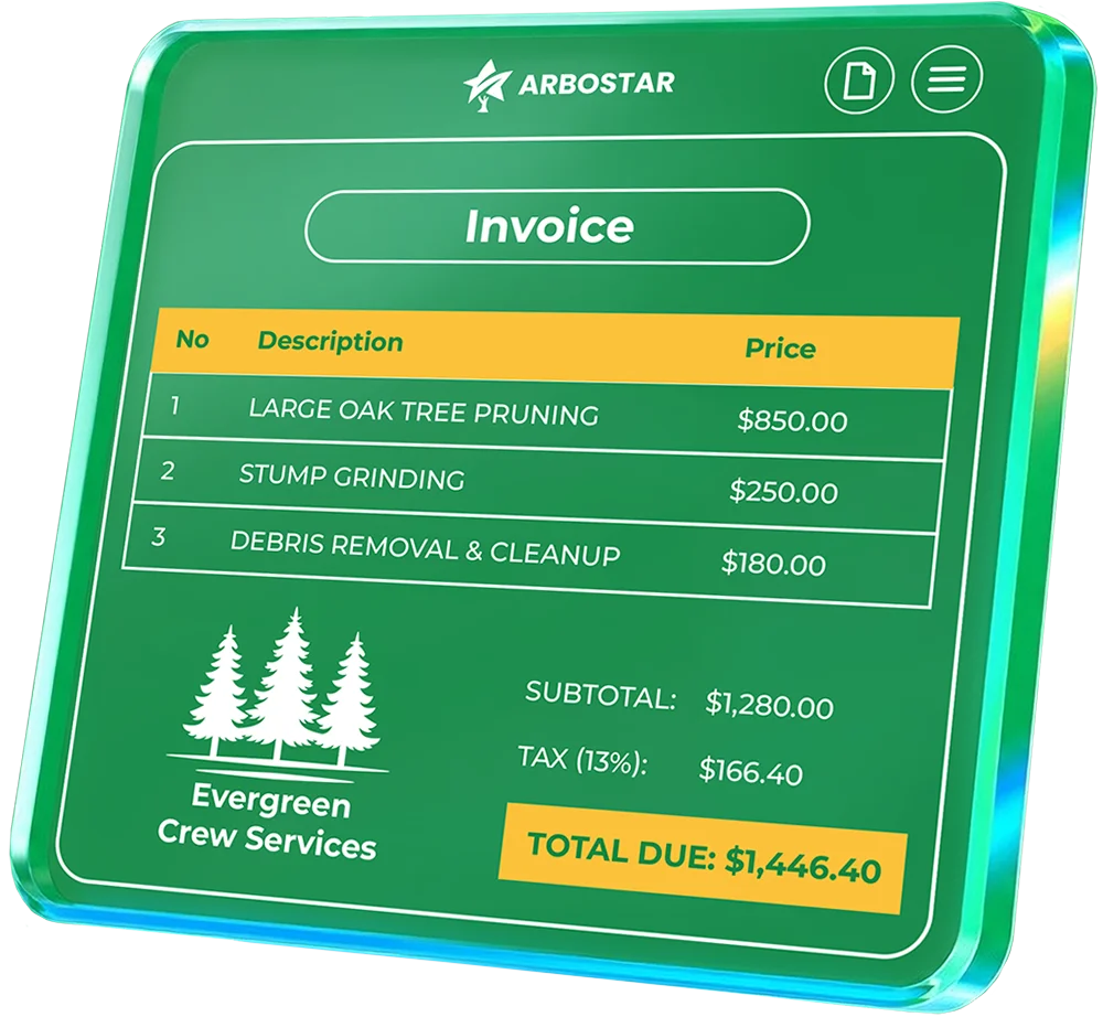 Arborist Estimating Software