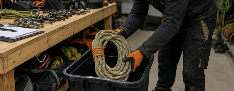 Building an arborist climbing gear inspection system