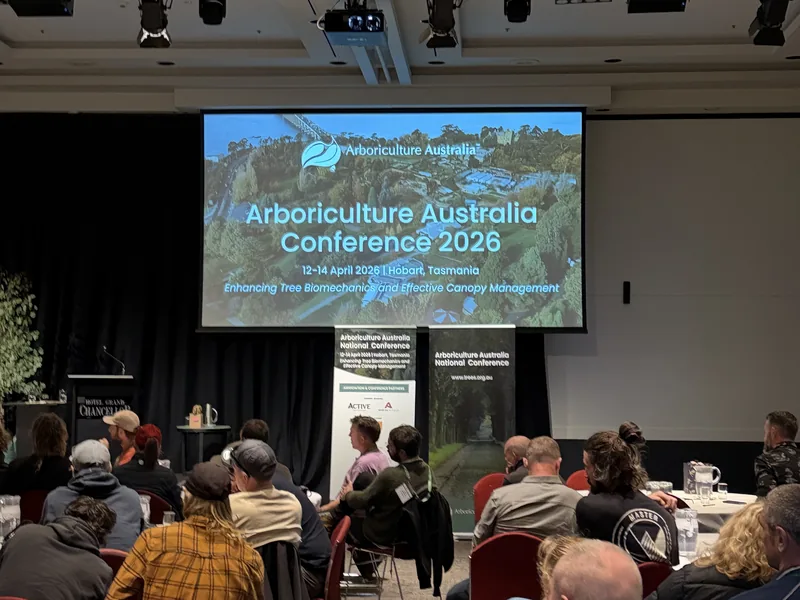 Attendees at the Arboriculture Australia Conference 2026 in Hobart, Tasmania